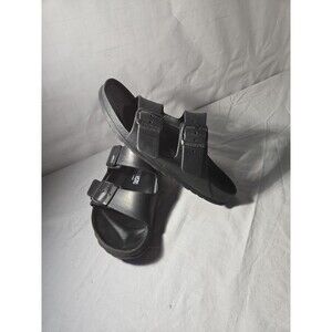 Birkenstock Arizona Sandals EU38 US 7.5 Womens Black Slip-On